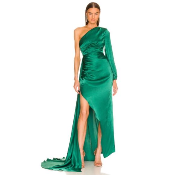 Michael Costello x REVOLVE Heather Gown in Green – NWOT Size Small - Picture 1 of 6